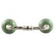 Pea Green Marigold Etched Ceramic Cut Bridge Handle Online